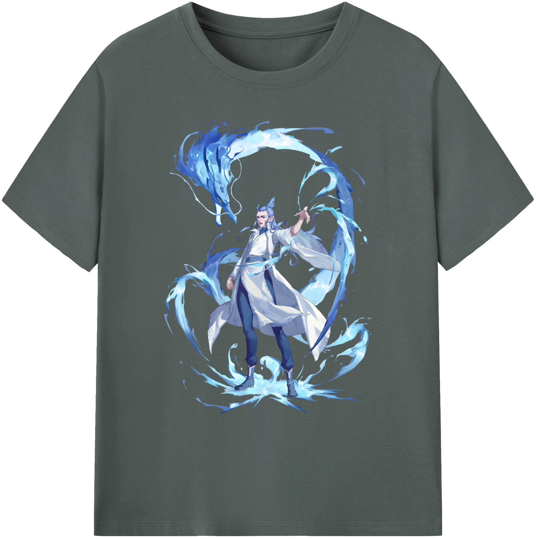 （画像用） Ne Zha 2 ナタ 魔童の大暴れ 綿100％ メンズ半袖Tシャツ｜肌触りやわらか＆通気性